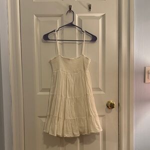 Cream Sleeveless Dress
